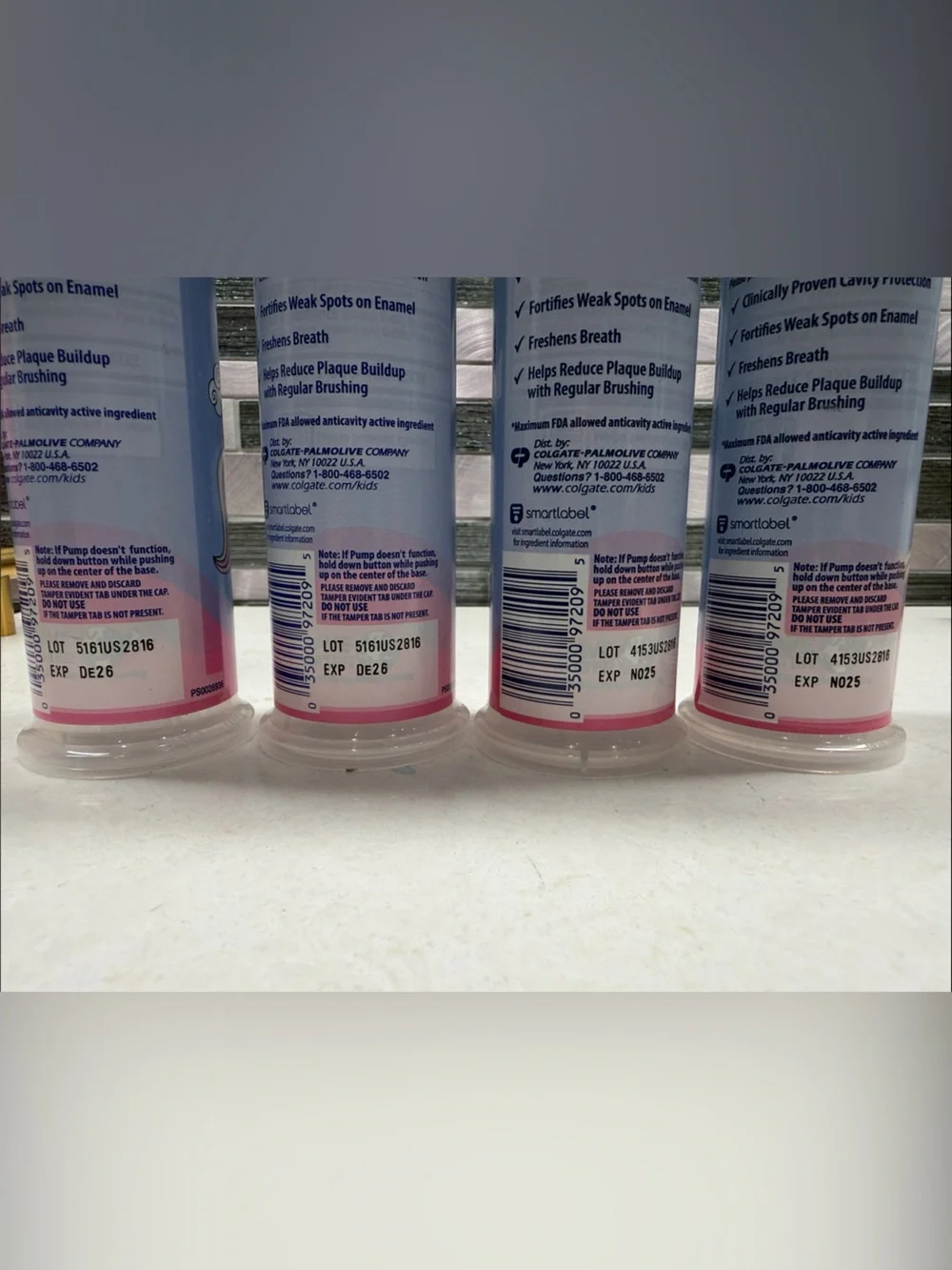 4 - Colgate Kids Maximum Cavity Protection Pump Toothpaste Bubble Fruit Flavor